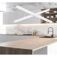 Nova Luce LED lustr X-line, Variante : BÍLÁ