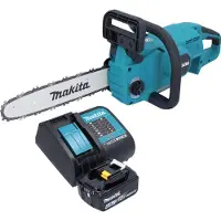 Makita DUC 307 SGX3 tronçonneuse à chaîne sans fil 18 V 30 cm Brushless + 1x batterie 6,0 Ah + chargeur