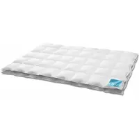 HANSKRUCHEN GmbH HANSKRUCHEN Opal couette en duvet 240x220 cm extra légère 90% duvet lavable pour personnes allergiques respirante blanche