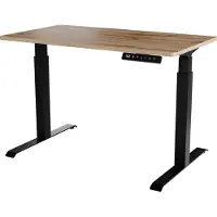 Cama Bureau à hauteur réglable électriquement MOON 121x67x72-120 noir/taupe