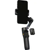 Hohem Stabilisateur portable et pliable de smartphone 3 axes avec télécommande détachable et batterie 11 h - Noir