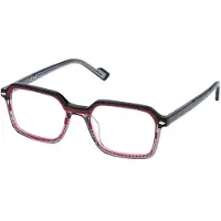 Sting Lunettes de Vue - - VST543 - Rosso striato lucido (rouge) - Acétate - 53/20/145