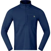 Norrøna - Polaire isolante et respirante - Femund Warm1 Zip Neck M Indigo Night pour Homme - Taille S - Bleu