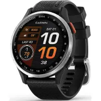 Garmin Approach S44 - 43 mm, argent/noir, silicone
