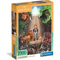 Clementoni - Puzzle 1000 el. Disney Król Lew, Produkt Premium dla Rodzinnej Zabawy