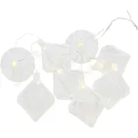 Sirius Home SIRIUS Chaîne décorative LED, lanternes en verre Nellie, transparent, 1,5m