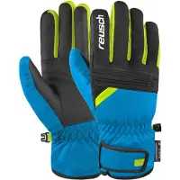 Reusch Gants de sport 'Baldo' bleu foncé / jaune / noir / blanc