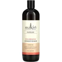 Sukin , Soin Capillaire, Après-shampoing Volumateur, Cheveux Fins et Mous, 16,9 fl oz (500 ml)