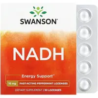 Swanson Health , NADH, Menthe Poivrée, 10 mg, 30 Pastilles