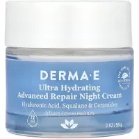 DERMA E , Crème de Nuit Réparatrice Avancée Ultra-Hydratante, 2 oz (56 g)