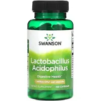 Swanson Health , Lactobacillus Acidophilus, 1 Milliard d'UFC, 100 Gélules