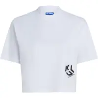 Karl lagerfeld Jeans A2w17076 Cropped Short Sleeve T-shirt Blanc XL Femme