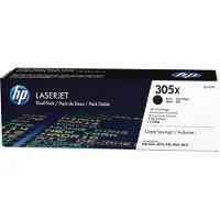 HP Toner 305X (CE410XD) noir haute capacité 2x - Multipack