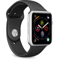 Puro Pack de 2 bracelets en silicone Puro Icon pour montre connectée 42-44mm S/M et M/L Noir