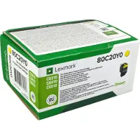 Lexmark 80C20Y0 (802Y) - Jaune - Toner