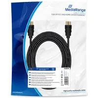 MediaRange Connecteur HDMI High Speed Ethernet. 10Gibt/s (5 m), Câble vidéo, Noir