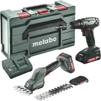 Metabo Kit combiné 2.2.5 18 V BS 18 + SGS 18 LTX Q + 2 batteries 2,0 Ah + chargeur + metaBOX ( 685186000 )