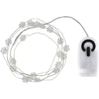 Sirius Home Sirius Guirlande lumineuse Nynne Snowflake 20 LED blanc chaud intérieur 1,9 m à piles transparent
