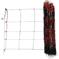 Kerbl TitanLight Schafnetz Einzelspitze 50 m x 108 cm (Orange/Schwarz)