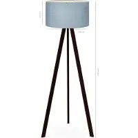 Opviq , AYD-2811, lampadaires, bleu, PVC, 21 x 38 x 140 cm
