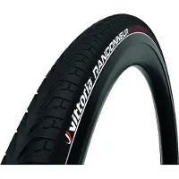 Vittoria Randonneur Pneu 700x38C, Noir, Fil de fer, Réflectif, City, Trekking