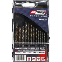 AWTOOLS WIERTŁO MÉTAL HSS M2 CPL. 13szt./1.5 - 6.5mm/ PREMIUM (1,5 - 6,5 mm)