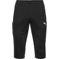 Puma Pantalon de sport noir / blanc