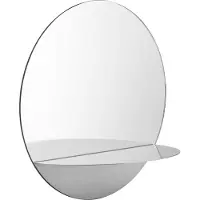 Normann Copenhagen Miroir Horizon rond en inox