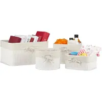 Relaxdays Paniers de rangement (33 cm, 4x)