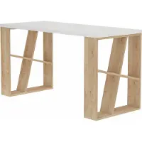 Skye Decor , Honey- Honey DTE, blanc,chêne, tables basses, 75x140x60 cm, 100% panneau de particules mélaminé