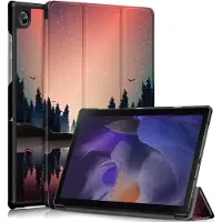 Cover-Discount Galaxy Tab A8 10.5 - Étui Smart Tri-fold Forêt (Samsung Galaxy Tab A8), Étui pour tablette, Marron