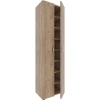 VCM XXL bois Grande armoire à chaussures Commode à chaussures Étagère à chaussures Bottes Grande Ulas 8 compartiments
