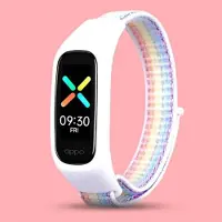 Cover-Discount OPPO Band - Bracelet en nylon arc-en-ciel (Nylon), Sangles de montre, Multicolore