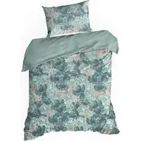 Eurofirany TERRA COLLECTION AVINION1 Parure de lit en satin de coton Mako avec motif floral, 140 X 200 cm, 1 (Parure de lit, 140 x 200 cm)