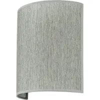 Licht-Erlebnisse Applique murale loft moderne ALICE, abat-jour en tissu au design gris semi-circulaire, H : 23 cm, pour le salon, l'entrée et la chambre à coucher