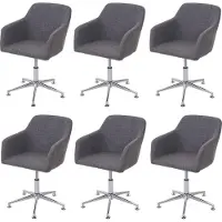 Mendler Chaise de salle à manger -A74 (lot de 6)