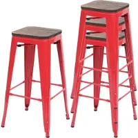 Mendler Tabouret de bar -A73 (lot de 4)