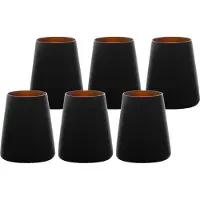 Stölzle Lausitz Set 6 Stück POWER Weissweinbecher schwarz-bronze 159 00 12 EP098 | EAN 4012632245670