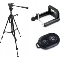 Fancier tripod 4in1 high tripod remote control selfie phone holder