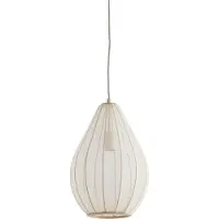 Light & Living Suspension Japandi Itela crème Ø 28cm