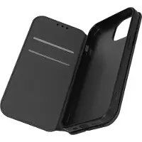 Avizar Étui pour iPhone 15 Porte-carte Support Vidéo Clapet Magnétique Noir