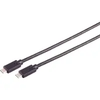 S-Impuls S/CONN maximum connectivity Câble de connexion USB-C, câble USB type-C mâle vers type C mâle, 3.2 Gen 2x2, 100W, 2,0m (13-62035)