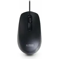 Urban Factory Free Color - Souris - 1200 dpi - droitiers et gauchers - optique - 3 boutons - filaire - USB-A - noir