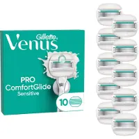 Gillette Lames de rechange Venus pour rasoir, soins pour femmes, ComfortGlide Sensitive, douceur et soin, 10 pièces
