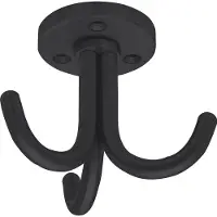 Simausrom Crochet triple Canis pivotant, hauteur 67 mm, acier noir