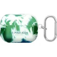U.s. polo assn. , housse pour Airpods Pro Palm anti-choc en silicone, vert