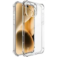 IMAK iPhone 16 Pro Max - UX-5 Housse en caoutchouc silicone (Apple iPhone 16 Pro Max), Coque pour téléphone portable, Transparent