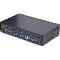 StarTech.com D86a2-4-port-8k-kvm Switch Noir One Size / EU Plug 220V