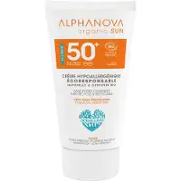 Alphanova Sun Bio, crème solaire, hypoallergénique, SPF 50, 50 g