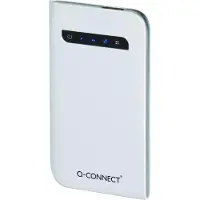 Q-CONNECT Chargeur Powerbank (3000 mAh, 11.10 Wh), Chargeur de secours, Blanc, Gris